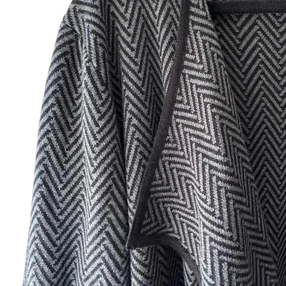 VINCE CAMUTO NWOT HERRINGBONE OPEN FRONT PURE COTTON CARDIGAN | SIZE: XXL - Picture 3 of 8